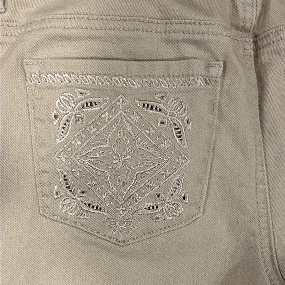 Chico's Platinum Straight Leg Jeans in Cream - Picture 4 of 4